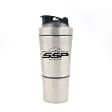 Load image into Gallery viewer, SSP Stainless Steel Shaker w/ built in mixing lid and storage compartment
